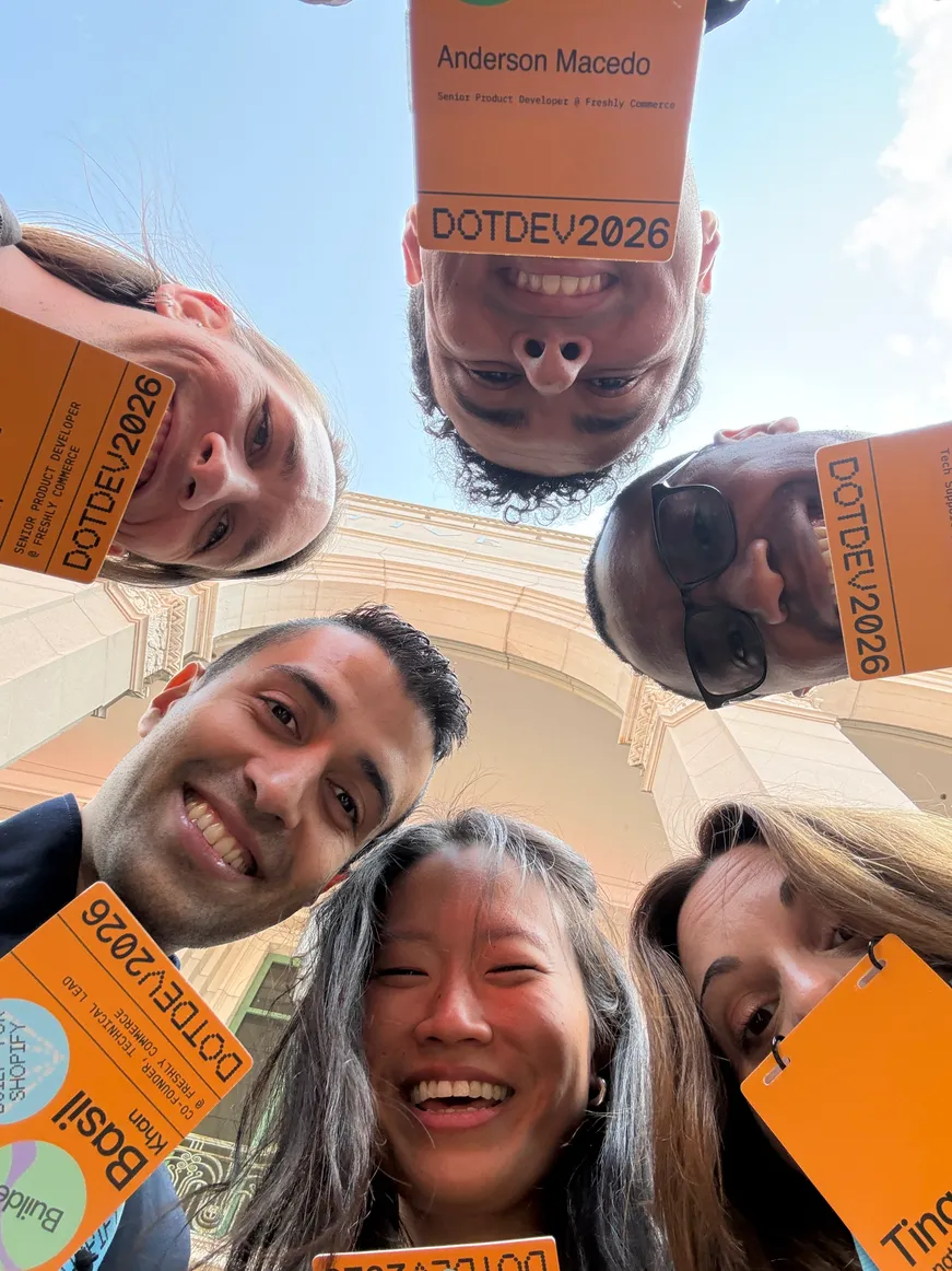 A team selfie at DOTDEV 2026